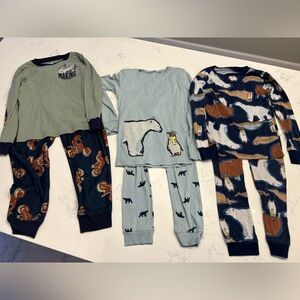3 pair bundle of Boys Carters Pajamas! Size 7